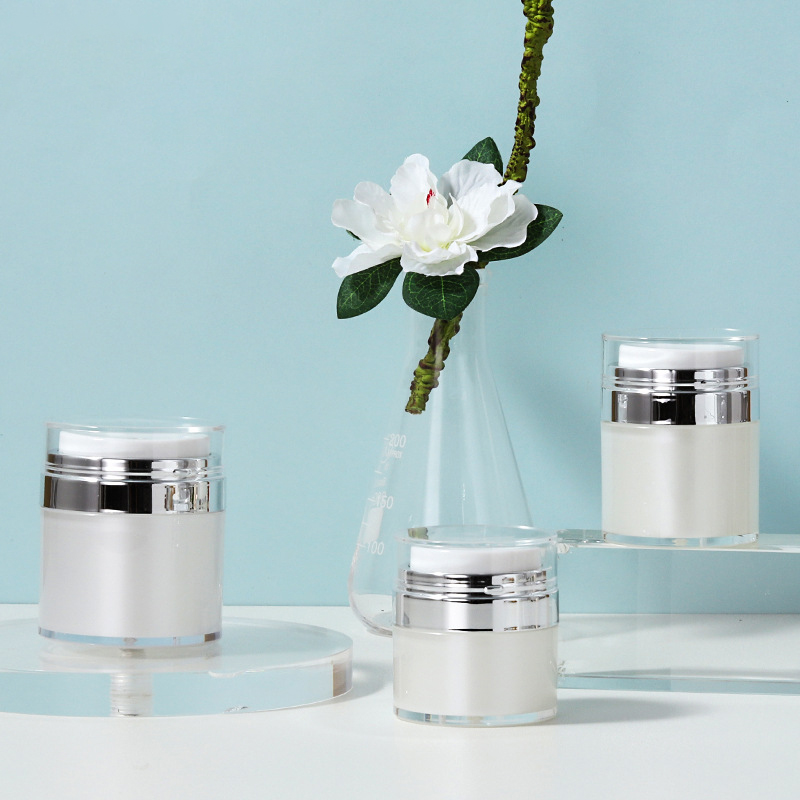 15g luxury white cosmetic face body hands container acrylic makeup cream jars