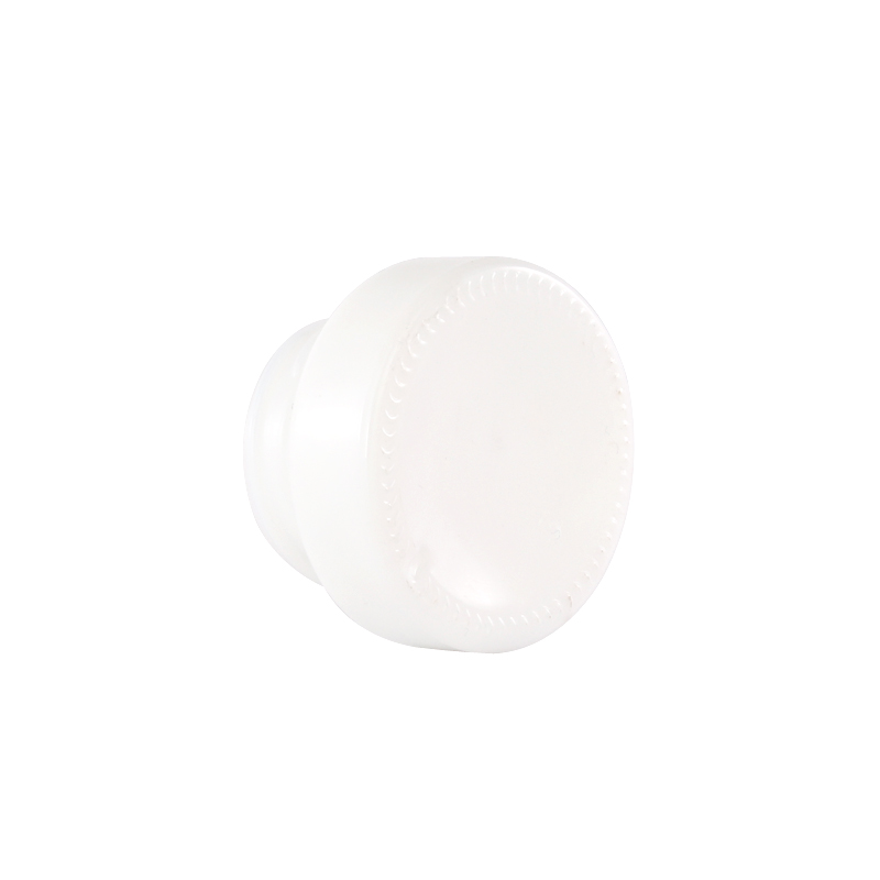 15g opal white cosmetic packaging glass skincare cream jar with wood lid