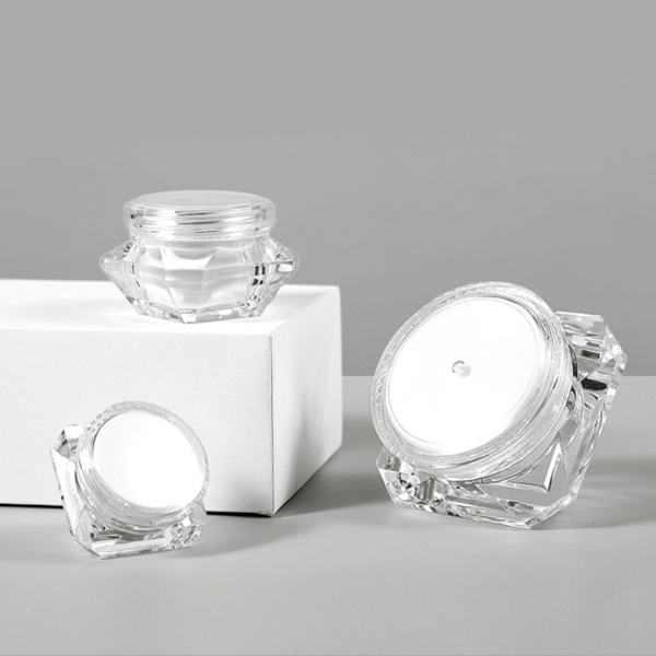 15g plastic AS diamond facial cream jar, eye cream jar, 15ml Diamond cream container