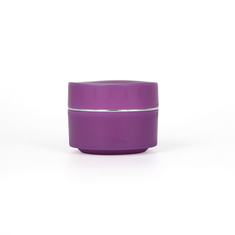 15g plastic PP purple cosmetic cream jar