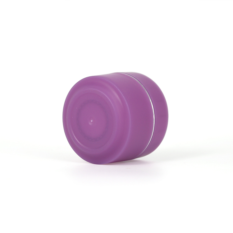 15g plastic PP purple cosmetic cream jar
