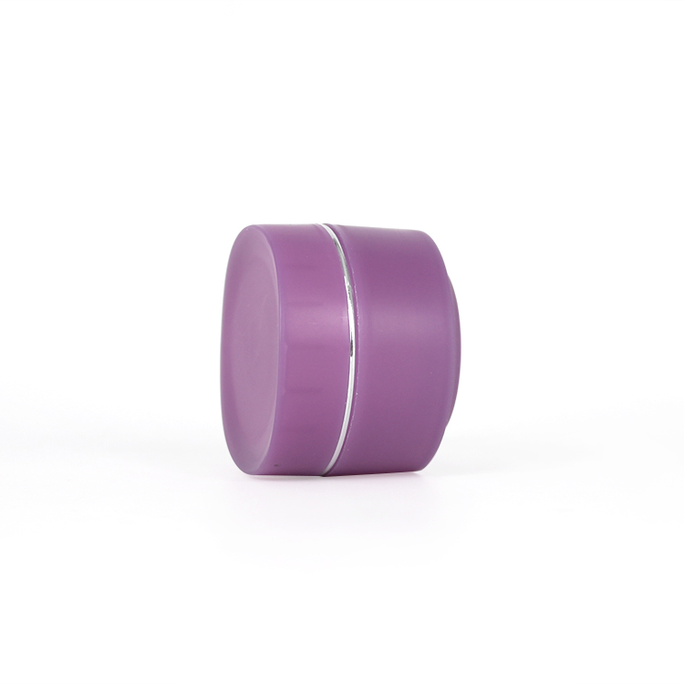 15g plastic PP purple cosmetic cream jar