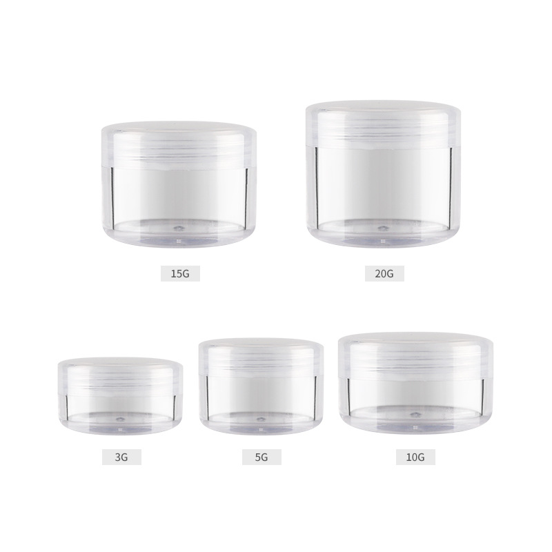 15g plastic PS cosmetic eye shadow jar
