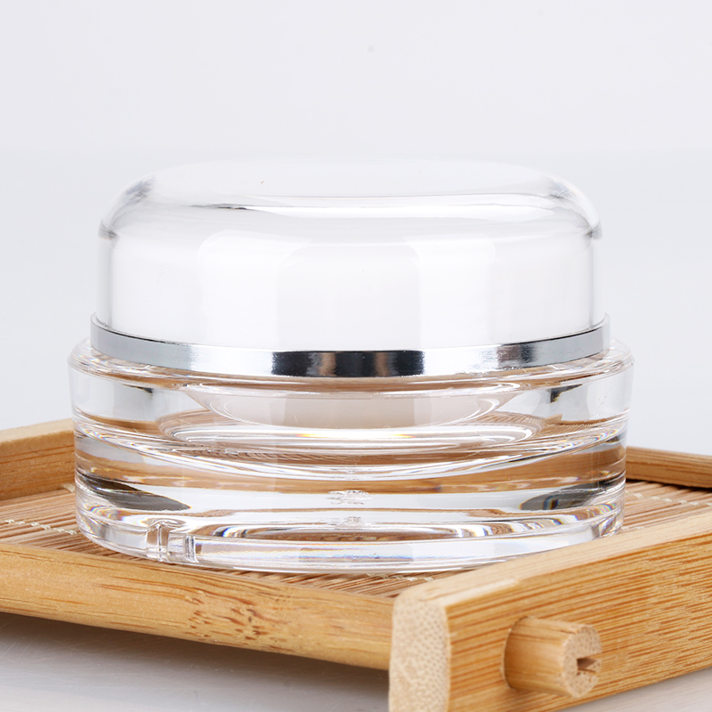 15g plastic cosmetic cream acrylic uv gel round gel polish double wall plastic jar for cosmetics