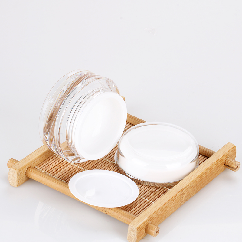 15g plastic cosmetic cream acrylic uv gel round gel polish double wall plastic jar for cosmetics