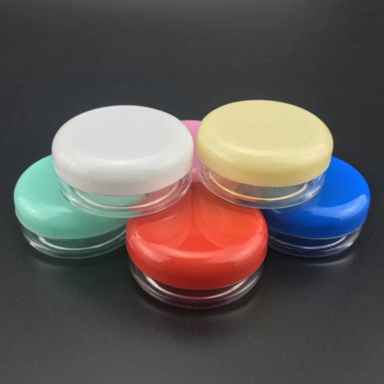 15g plastic flat cream jar, Ointment box, 15g colorful cosmetic container