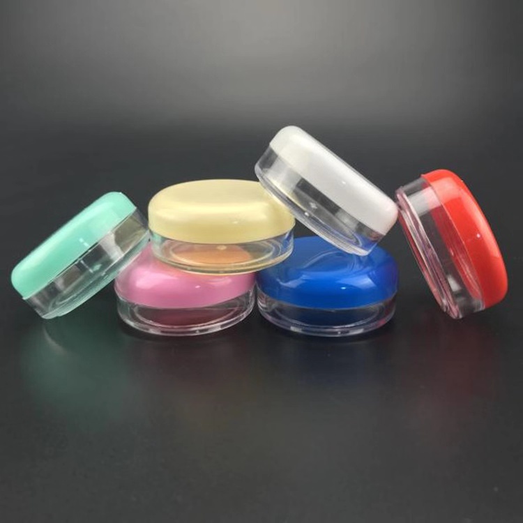 15g plastic flat cream jar, Ointment box, 15g colorful cosmetic container