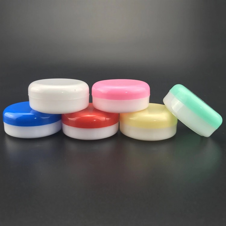 15g plastic flat cream jar, Ointment box, 15g colorful cosmetic container