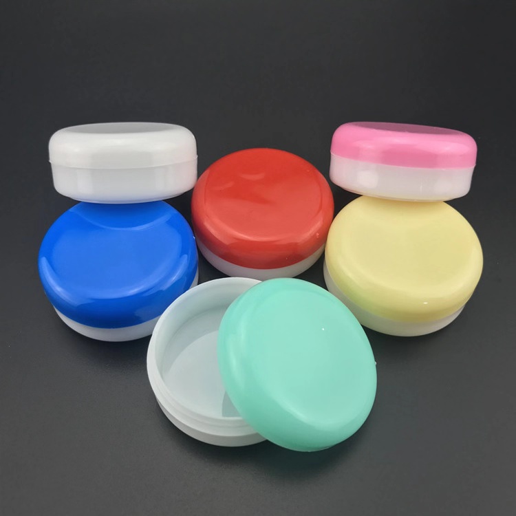 15g plastic flat cream jar, Ointment box, 15g colorful cosmetic container