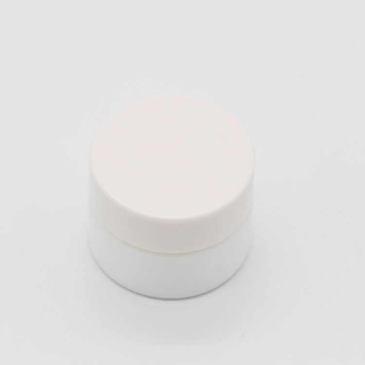15g round white porcelain glass bottle cream jar