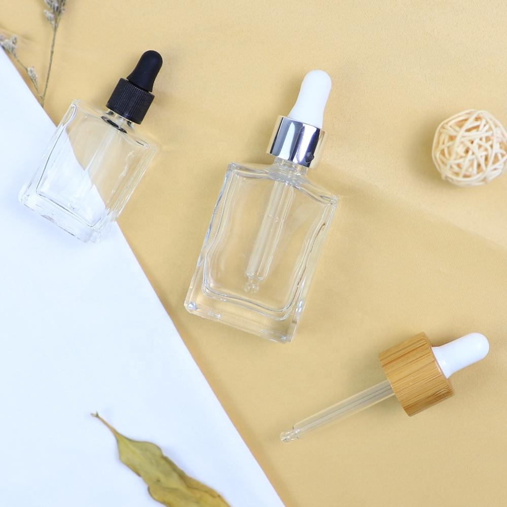 15g to 100g Rectangular Dropper Bottles Perfume Glass Spray Bottles