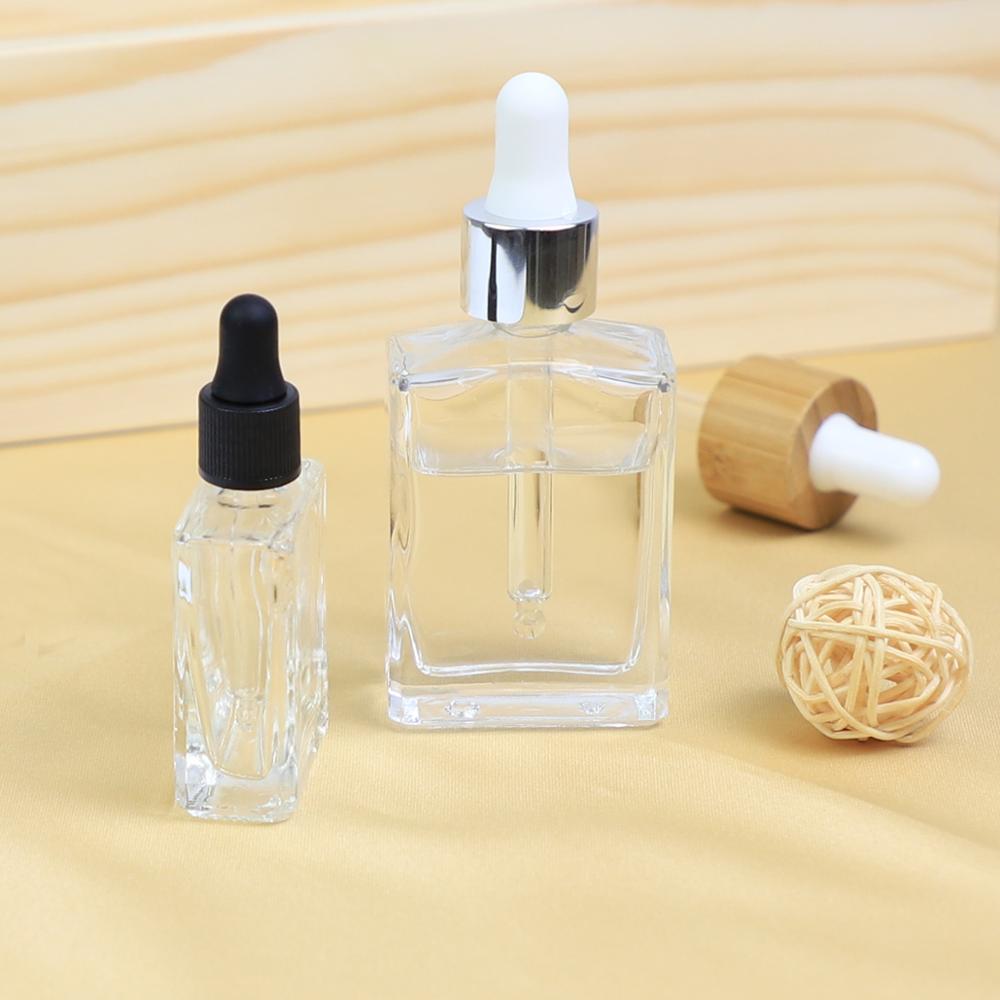 15g to 100g Rectangular Dropper Bottles Perfume Glass Spray Bottles