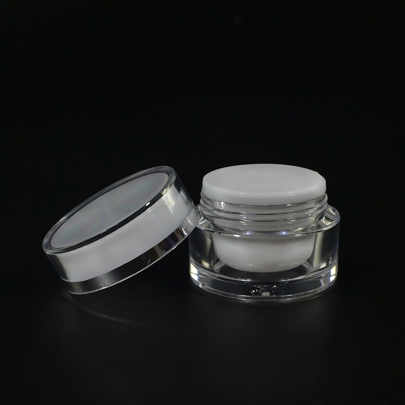 15ml 0.5 oz 50ml Beauty Containers Acrylic Cosmetic Cream Jar with Sealing Disc Wholesale