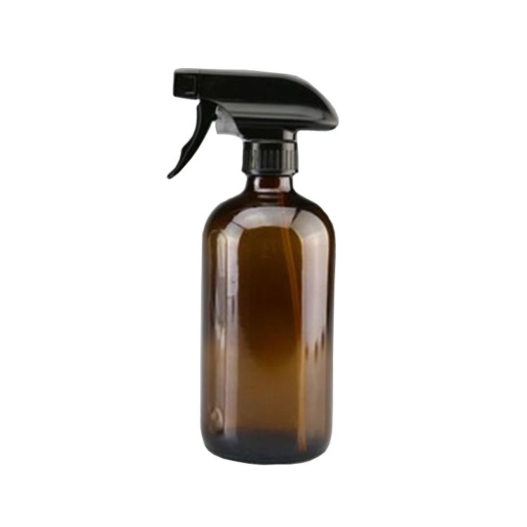 15ml 1/2oz 30ml 1oz 60ml 2oz 120ml 4oz 240ml 8oz 480ml 16oz boston round glass bottle clear blue amber with trigger spray cap