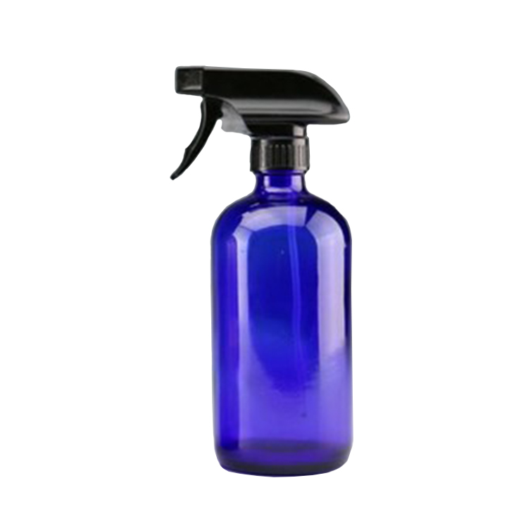 15ml 1/2oz 30ml 1oz 60ml 2oz 120ml 4oz 240ml 8oz 480ml 16oz boston round glass bottle clear blue amber with trigger spray cap