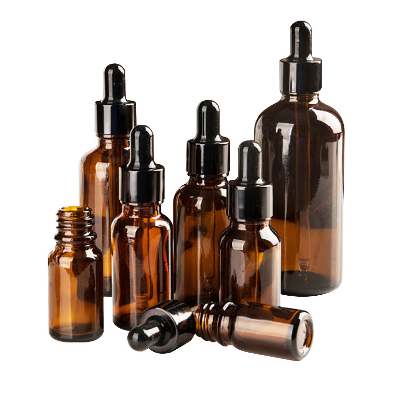 15ml 10ml 20ml 5ml 30ml 50ml 100ml amber brown glass pipette dropper bottle in stock with measurement markings