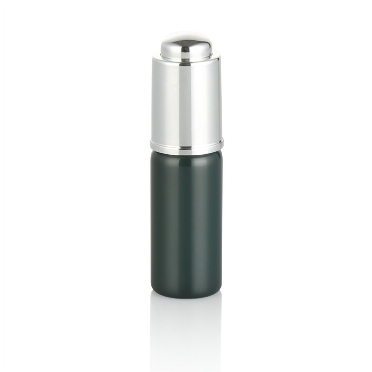 15ml 20ml 25ml 30ml 35ml mini solid green painting  essential oil vial perfume sample vial with pump