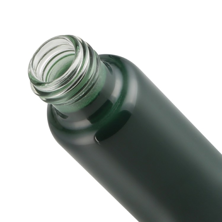 15ml 20ml 25ml 30ml 35ml mini solid green painting essential oil vial perfume sample vial with pump