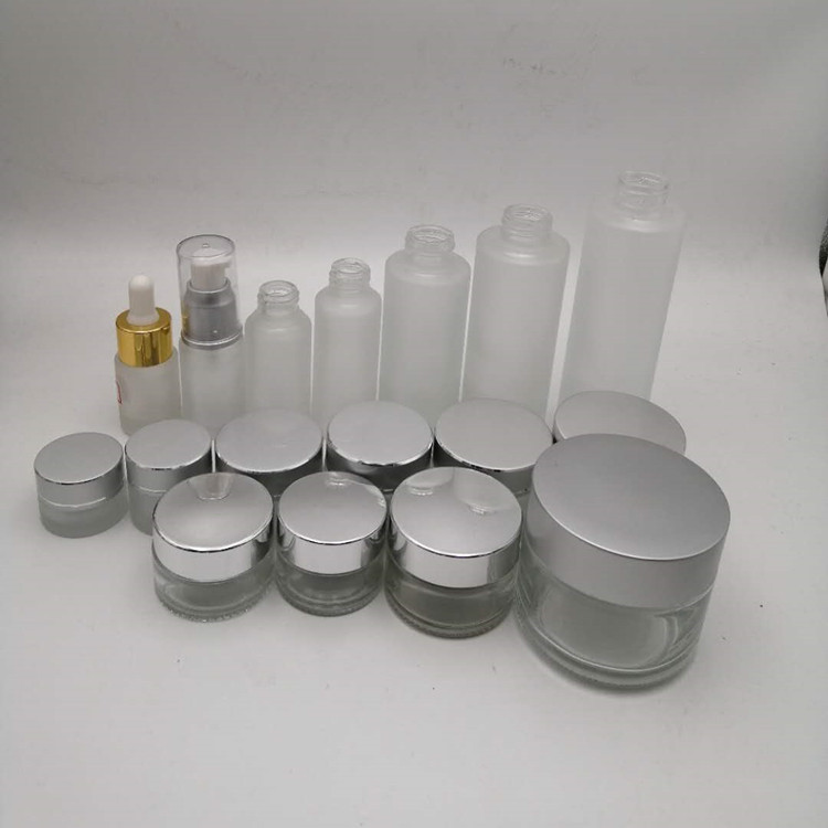 15ml 20ml 25ml 30ml 50ml 100ml 120ml 5g 10g 20g 30g 50g 100g 200g glass jar lotion cosmetic pump bottle cosmetic set packaging