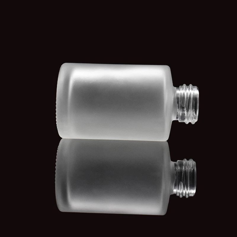 15ml 20ml 25ml 40ml 50ml 80ml 100ml 120ml 150ml 30ml clear frosted flat shoulder glass bottle for cosmetic essential oil