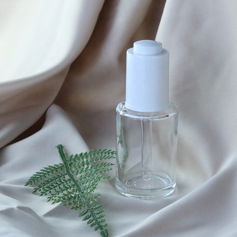 15ml 20ml 30 ml 50ml 60ml 100ml Cylindrical Flat Serum Pipette Glass Dropper Bottle for Cosmetic Oil (EPG03)