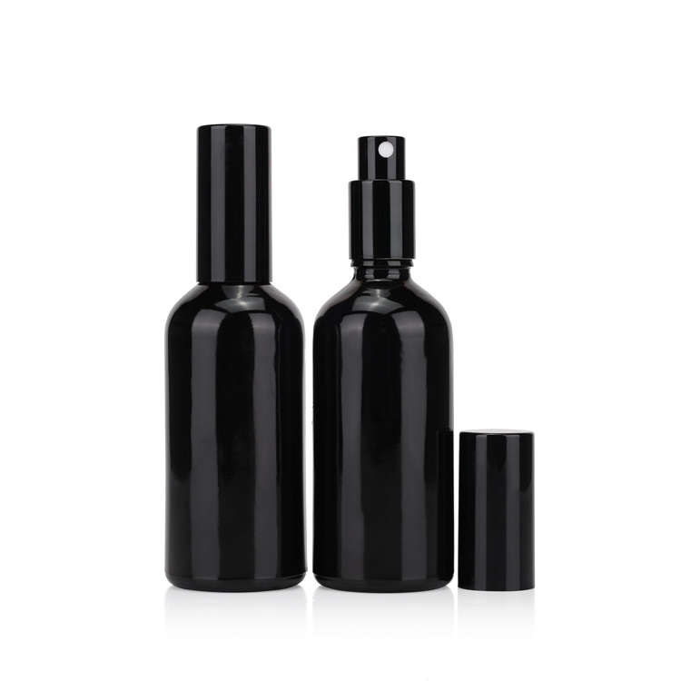 15ml 20ml 30ml 50ml 100ml round black bottle men's perfume essential oil glass spray bottle