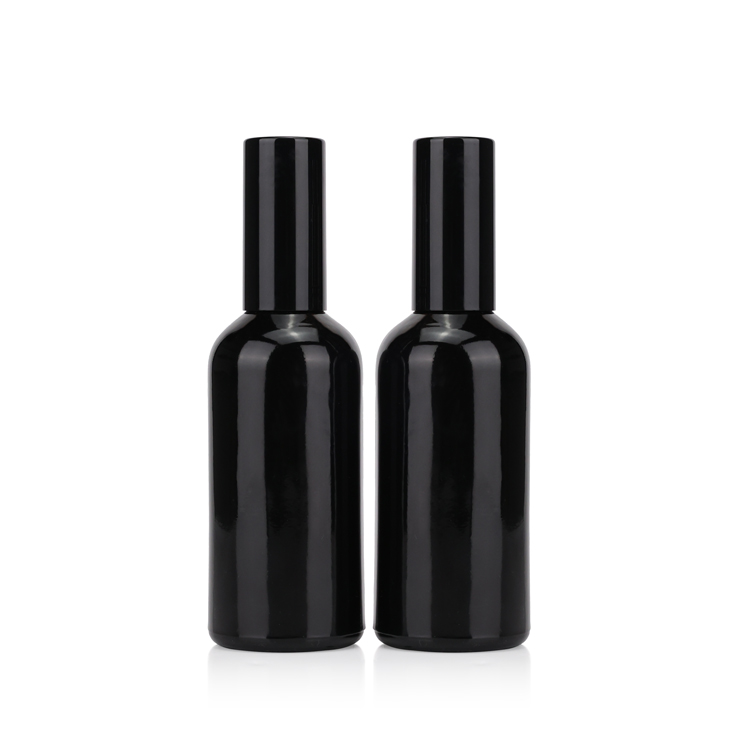 15ml 20ml 30ml 50ml 100ml round black bottle men's perfume essential oil glass spray bottle