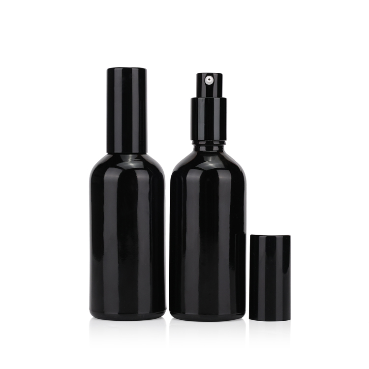 15ml 20ml 30ml 50ml 100ml round black bottle men's perfume essential oil glass spray bottle