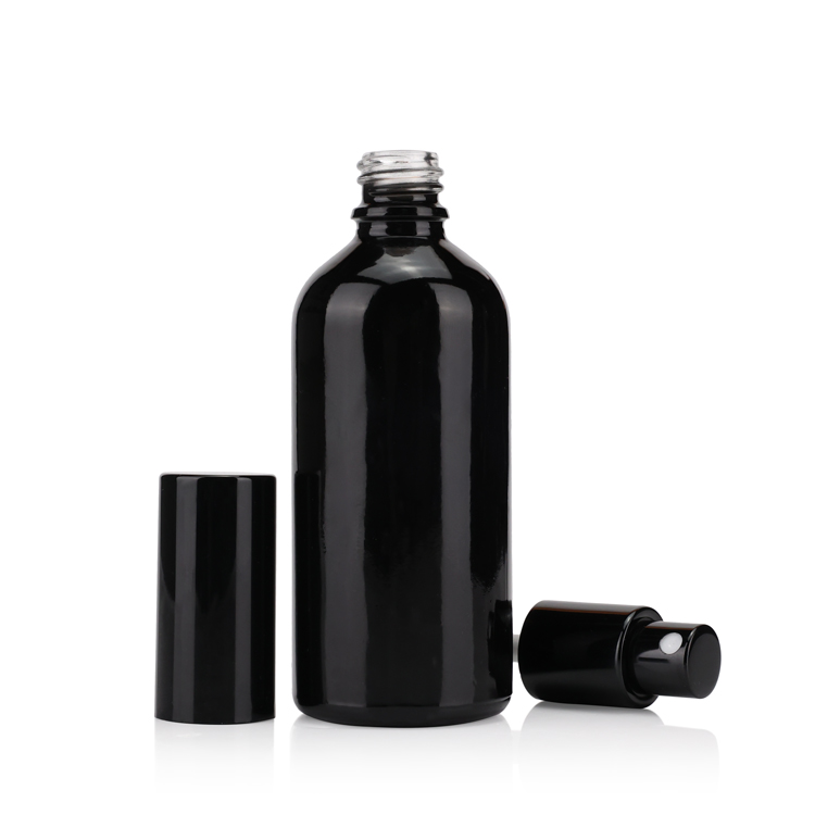 15ml 20ml 30ml 50ml 100ml round black bottle men's perfume essential oil glass spray bottle