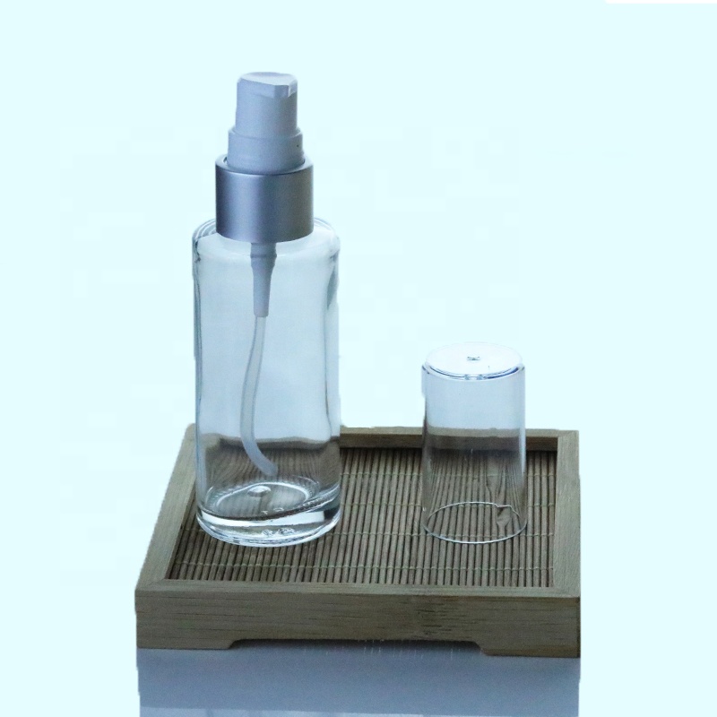 15ml 20ml 30ml 50ml 60ml 100ml Matte frosted glass flat bottle with smooth closure cap (EPG11)