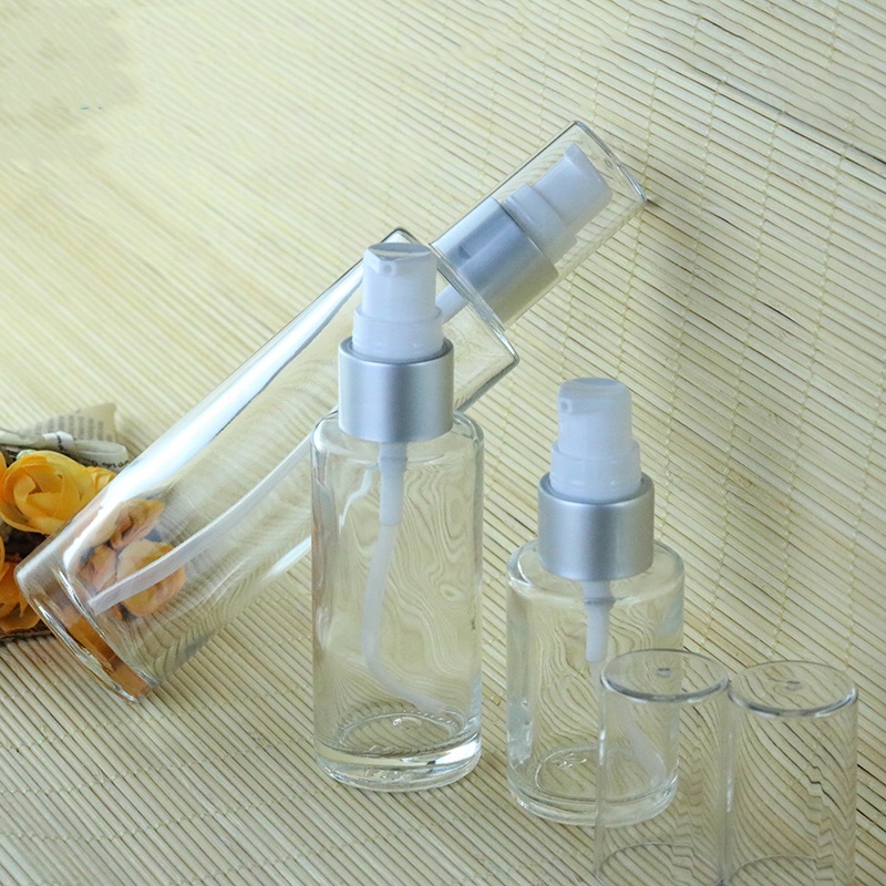 15ml 20ml 30ml 50ml 60ml 100ml Matte frosted glass flat bottle with smooth closure cap (EPG11)