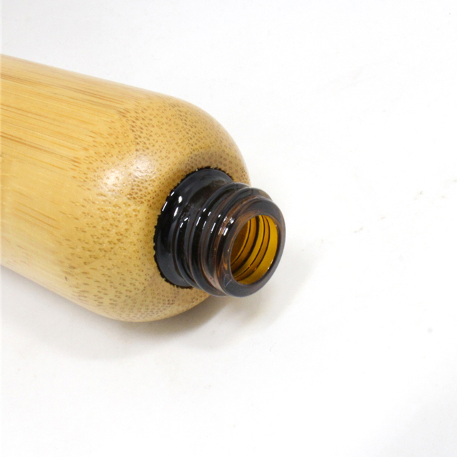 15ml 20ml 30ml 50ml Essential Oil Dispenser Empty Refillable Bamboo Glass Bottle emballage cosmetic goteros de vidrio