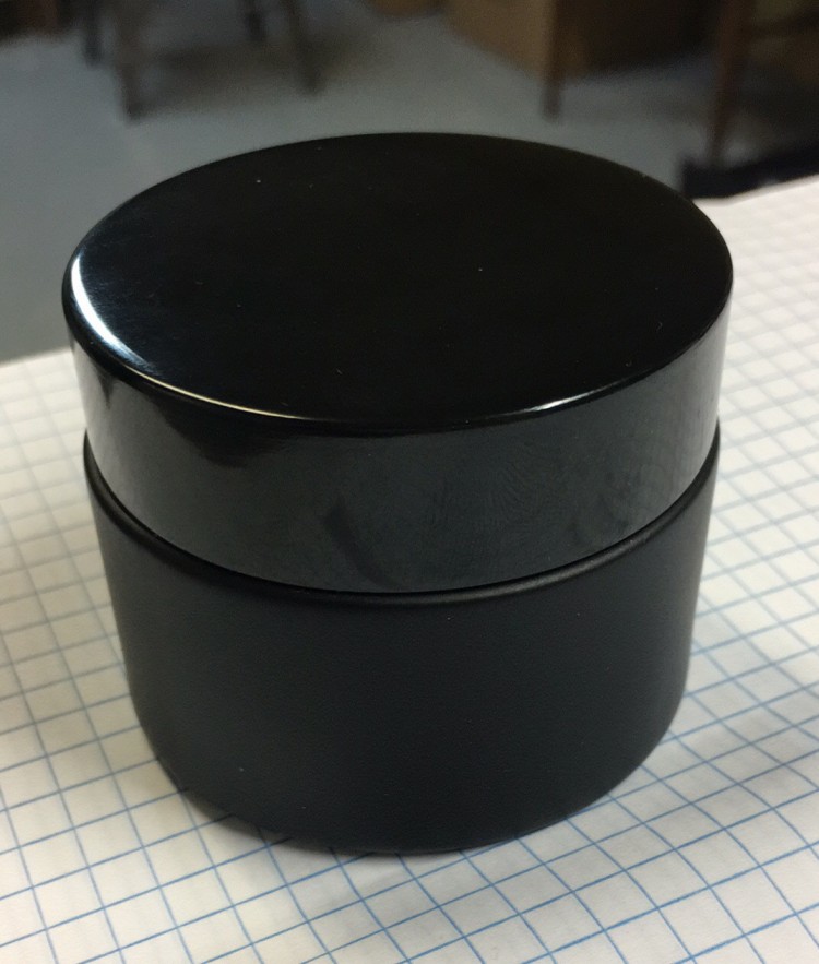 15ml 20ml 30ml 50ml cosmetic cream containers dark brown amber frosted matte black glass jar