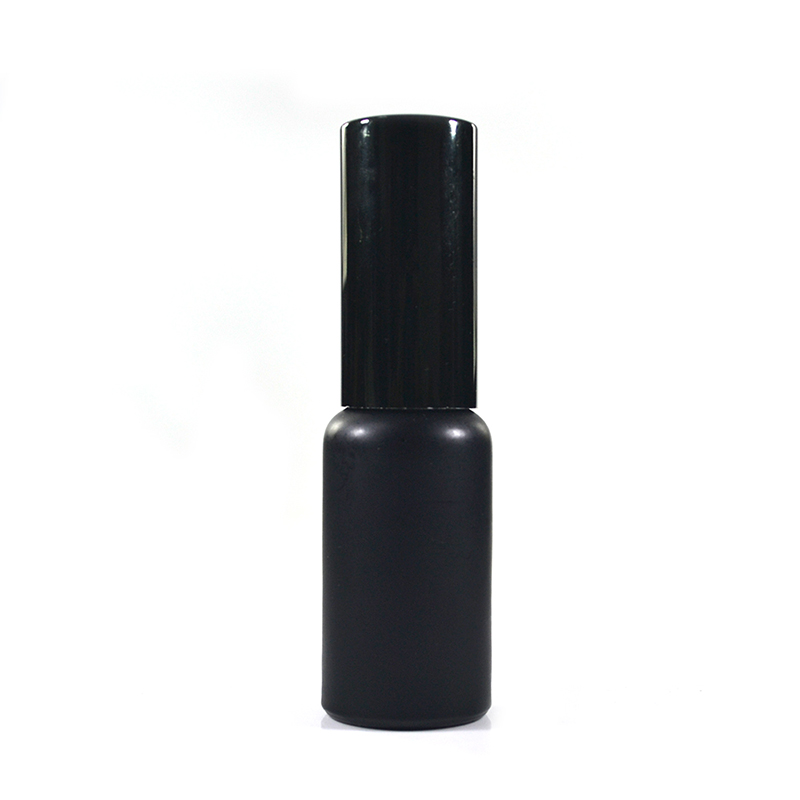 15ml 20ml 30ml 50ml glass clear black frosted travel pump bottle for cosmetic