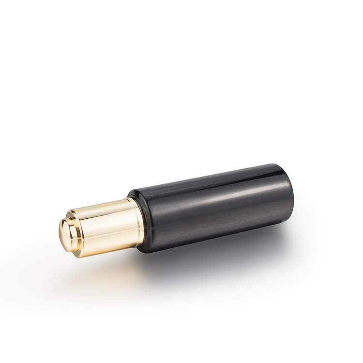 15ml 20ml 30ml gold silver color glass cosmetic serum push button dropper bottle with glass dropper
