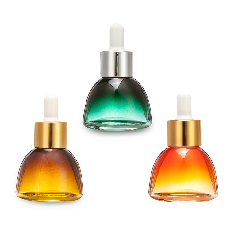15ml 20ml 30ml special skincare cosmetic container conical shape glass serum dropper bottles