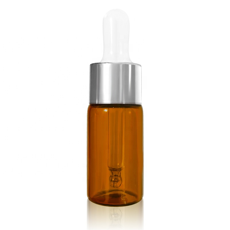 15ml 20ml Frosted Clear Glass Dropper Bottle For Essential Oil Cosmetic Mini Frosted Clear Serum Glass Bottle