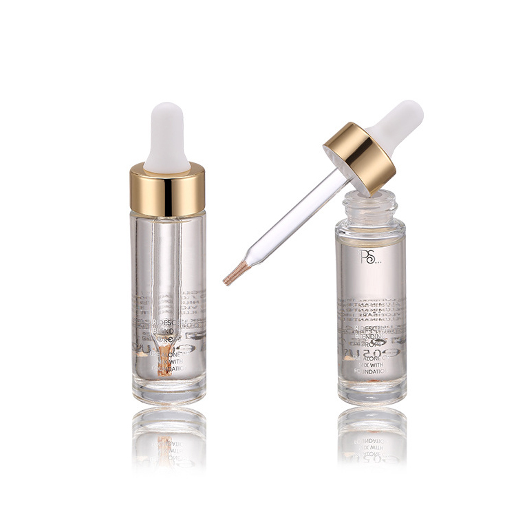 15ml 20ml clear serum glass bottle luxury cosmetic packaging for essential oil bottle