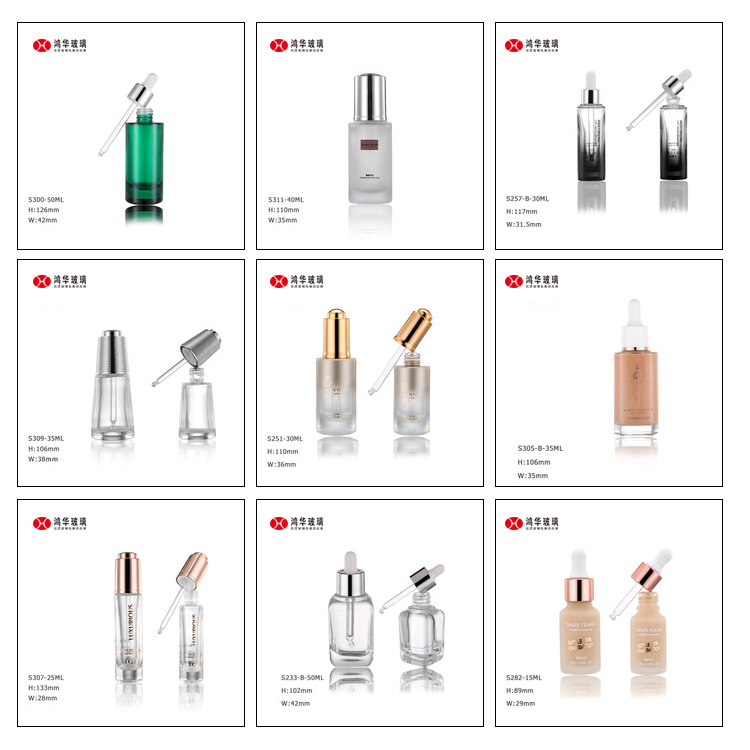 15ml 20ml clear serum glass bottle luxury cosmetic packaging for essential oil bottle