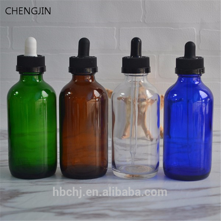 15ml 30 ml 60ml 120ml Amber Boston Round Glass Bottle with Black Child-Resistant Dropper
