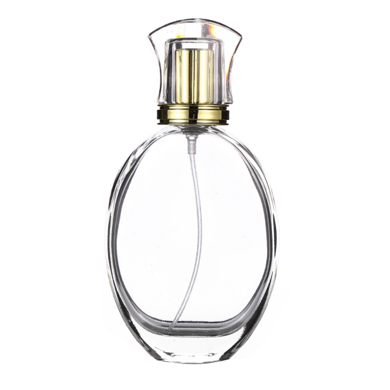 15ml 30ml 100ml  Wholesale Cosmetic Packaging Luxury Clear Empty Square Shaped Glass Spray Perfume Bottle