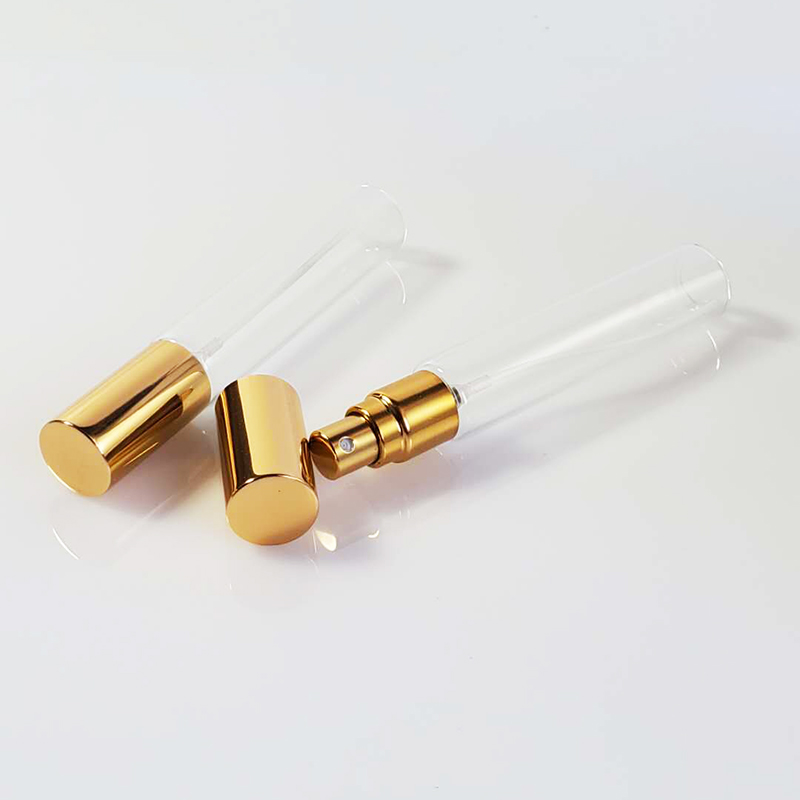 15ml 30ml 45ml 50ml Cosmetic Iridescent Gradient Square Gold Cap Spray Glass Perfume Bottle