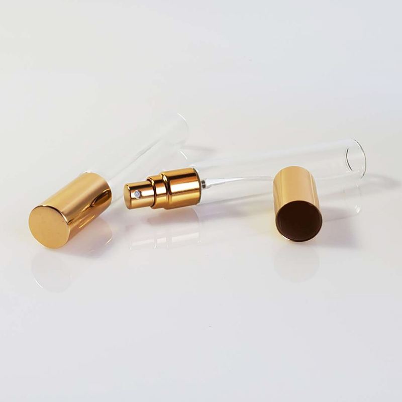 15ml 30ml 45ml 50ml Cosmetic Iridescent Gradient Square Gold Cap Spray Glass Perfume Bottle