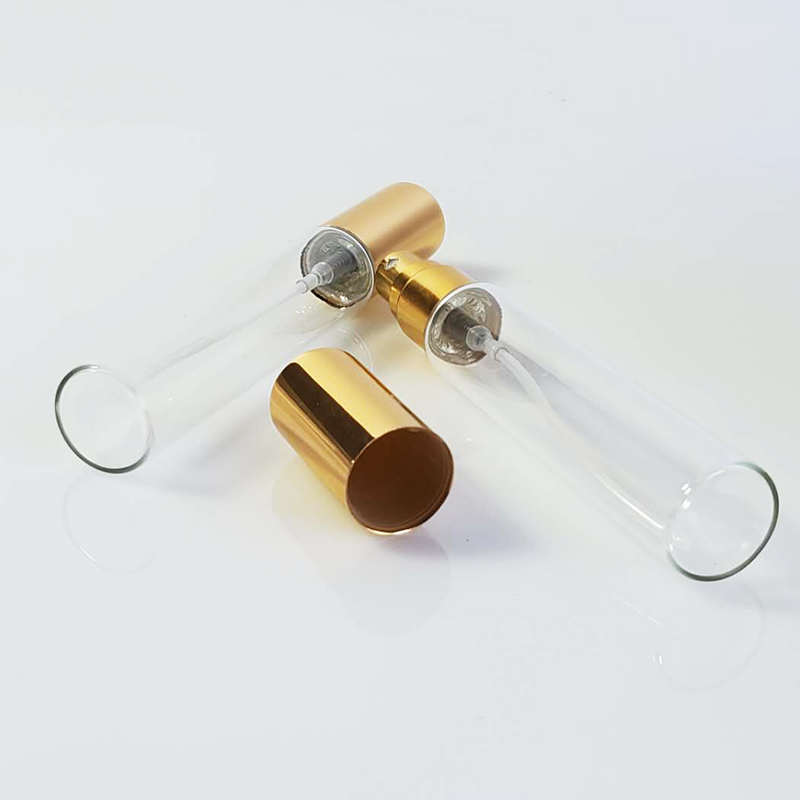 15ml 30ml 45ml 50ml Cosmetic Iridescent Gradient Square Gold Cap Spray Glass Perfume Bottle