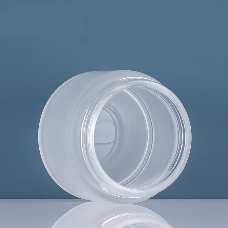 15ml 30ml 50ml 100ML Cosmetic Packaging Frosted Face Eye Cream Cosmetic Glass Jar With PE Lid