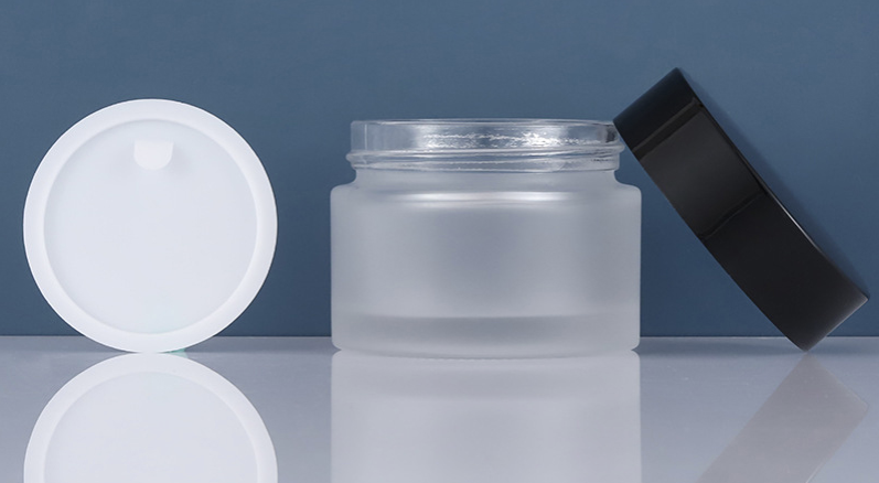 15ml 30ml 50ml 100ML Cosmetic Packaging Frosted Face Eye Cream Cosmetic Glass Jar With PE Lid