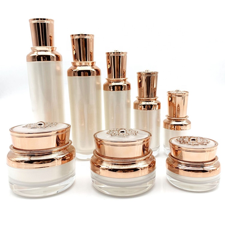 15ml 30ml 50ml 100ml 120ml luxury acrylic lotion pump bottle 15g 30g 50g cosmetic jars