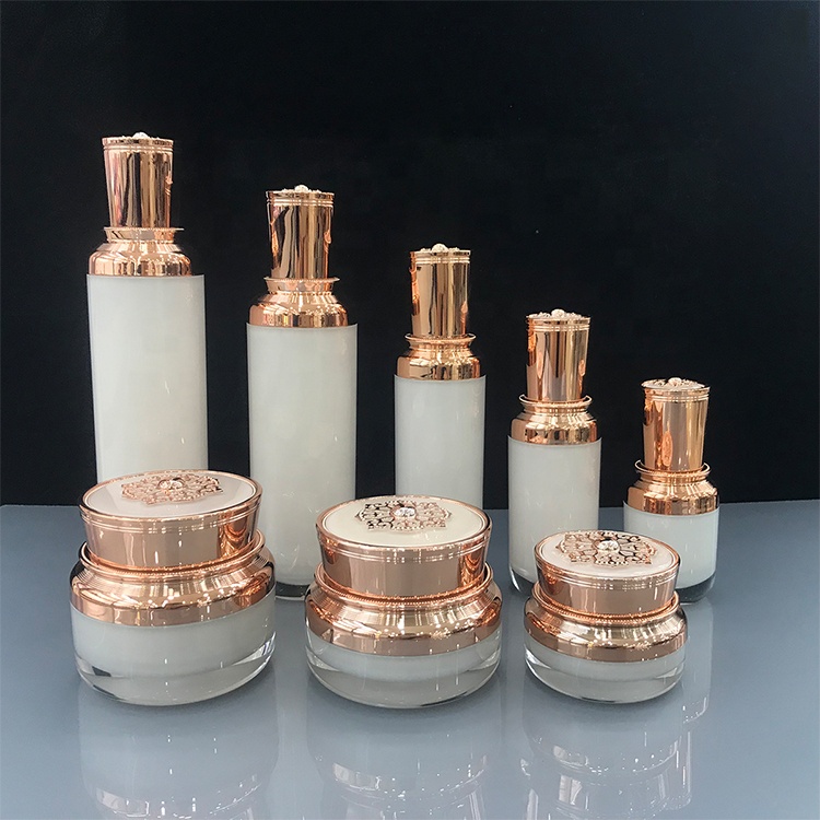 15ml 30ml 50ml 100ml 120ml luxury acrylic lotion pump bottle 15g 30g 50g cosmetic jars