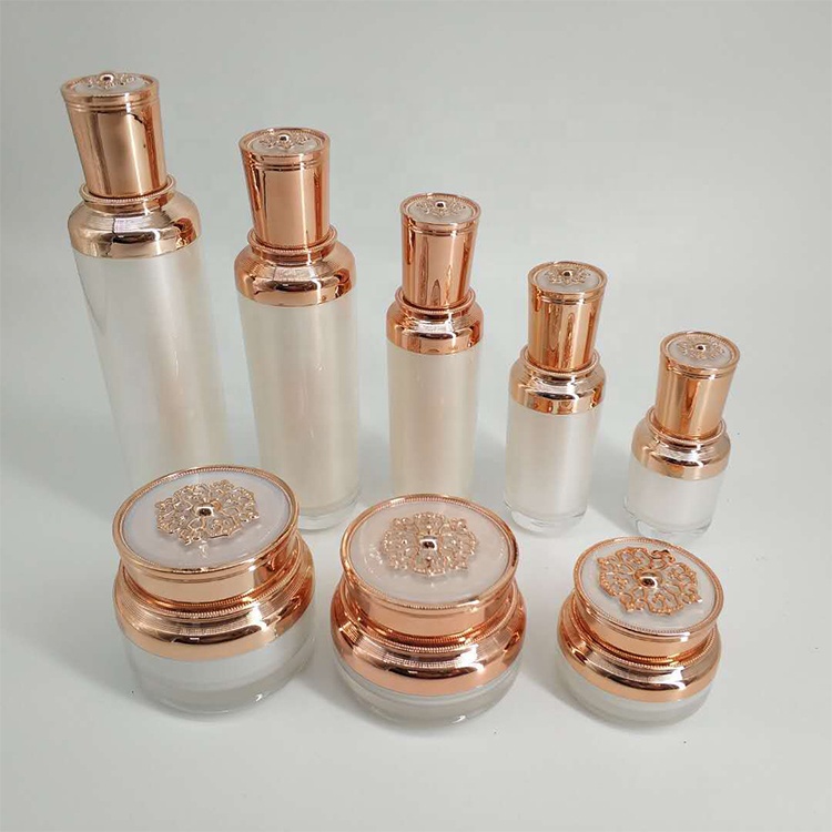 15ml 30ml 50ml 100ml 120ml luxury acrylic lotion pump bottle 15g 30g 50g cosmetic jars