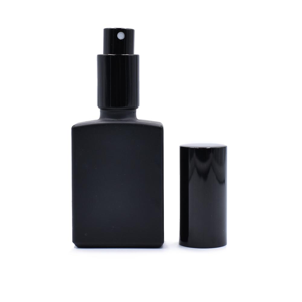 15ml 30ml 50ml 100ml Empty Square Rectangular Atomizer Spray Perfume Glass Bottle with ALUMINUM SPRAY CAP